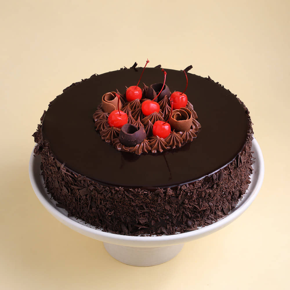 Front View of German Black Forest Cake
