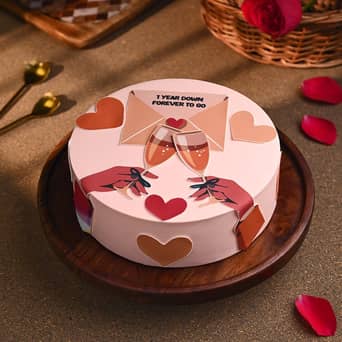 Anniversary Cake for Couple