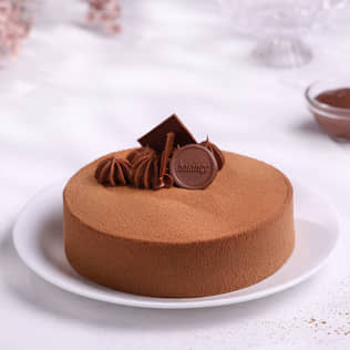 Side View of Belgian Chocolate Cake