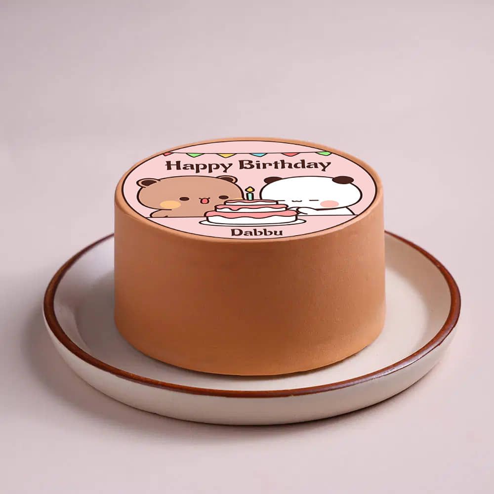 Front View of Bubu Dudu Birthday Bento Cake