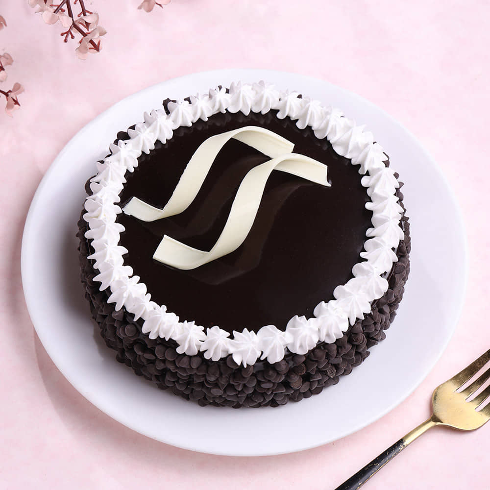 Top View of Choco Chip Cake