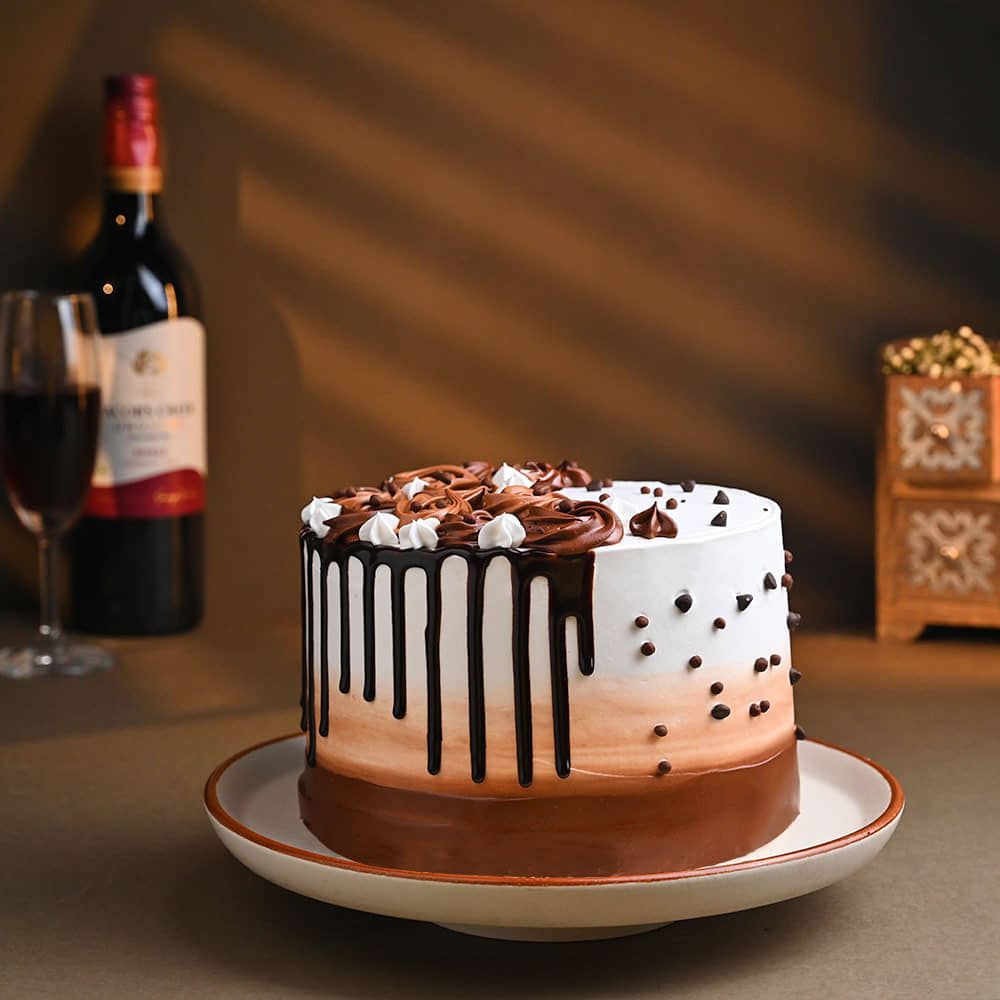Side-View of Chocolate Sensation Cake