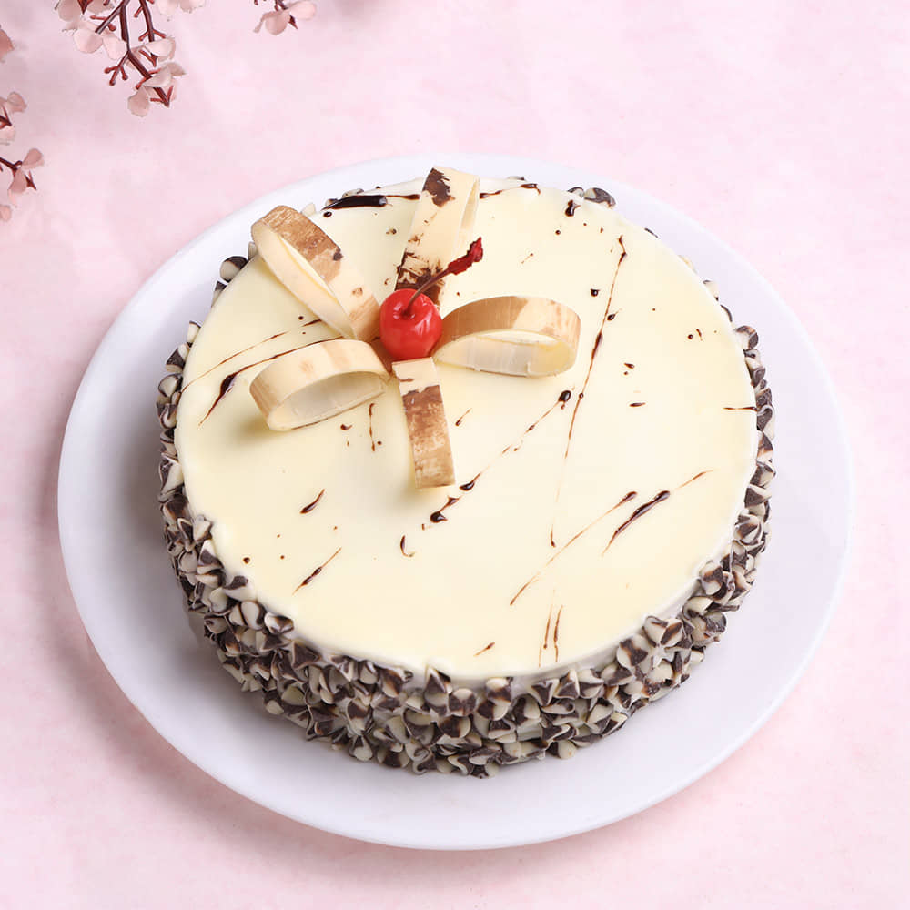 Top View of Marble Chocolate Cake