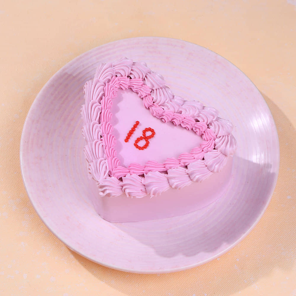 Top View of Elegant Eighteen Bento Cake