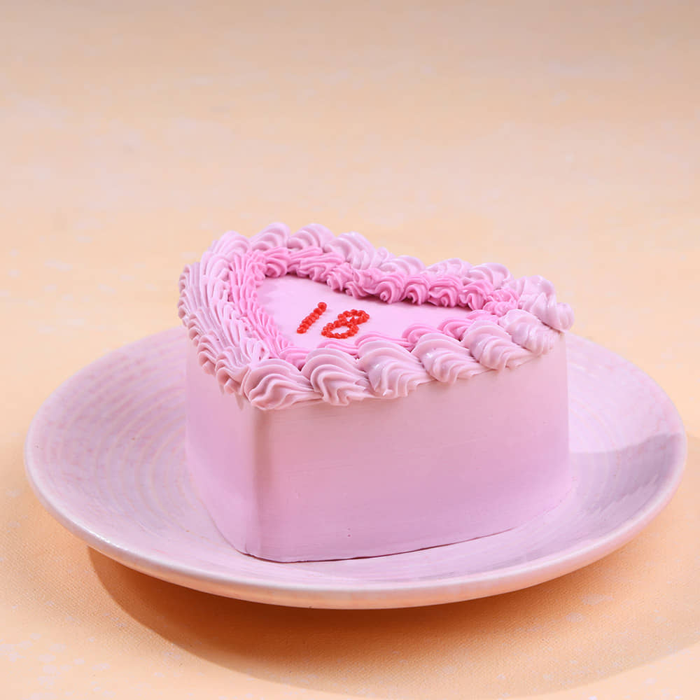 Front Angled View of Elegant Eighteen Bento Cake