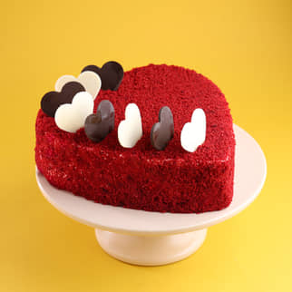 Heart Shaped Red Velvet Cake