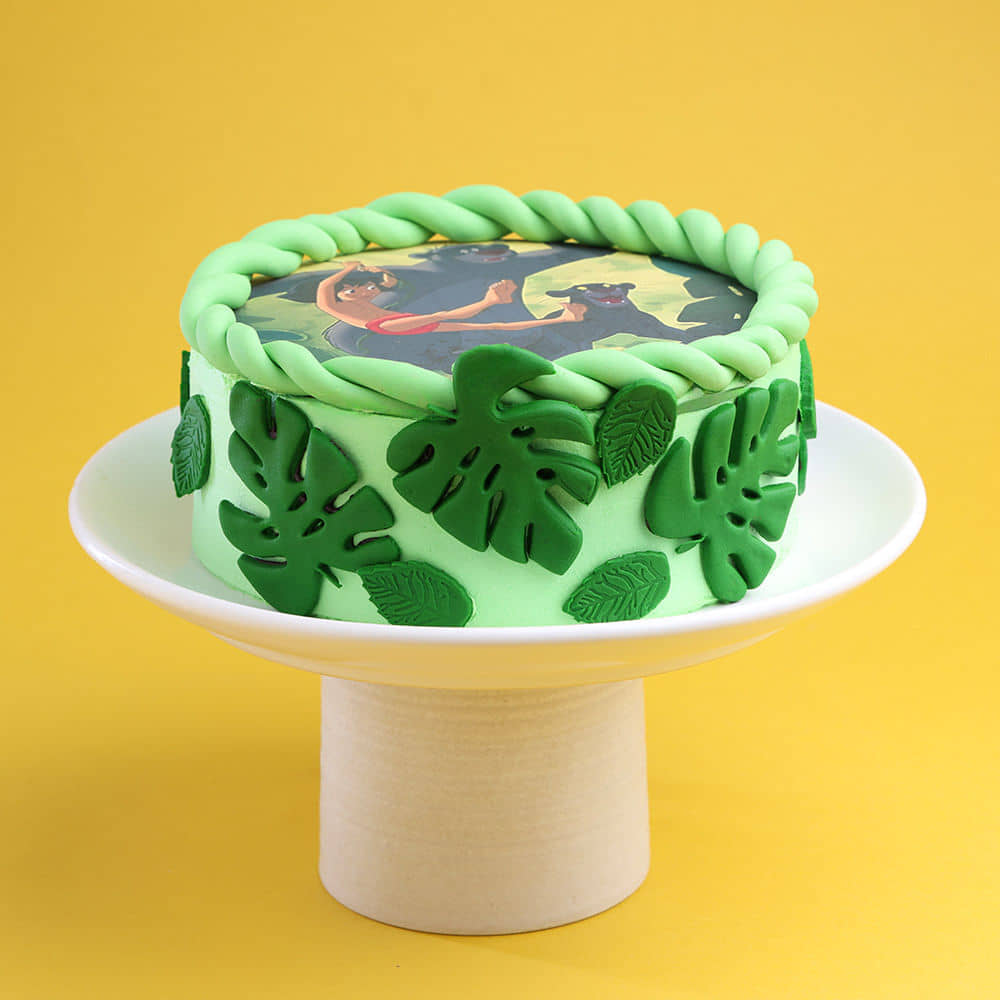 Side View of Jungle Book Adventure Cake