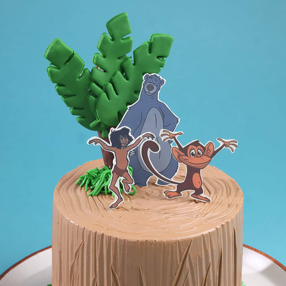 Top View of Jungle Book Fun Adventure Cake