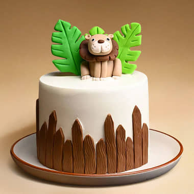 Jungle Joy Lion Cake