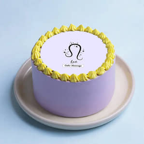 Leo Zodiac Symbol Bento Cake