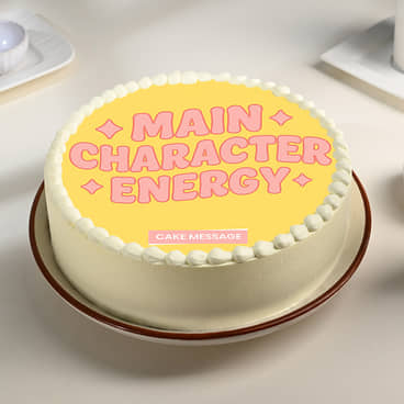 Main Character Energy Cake