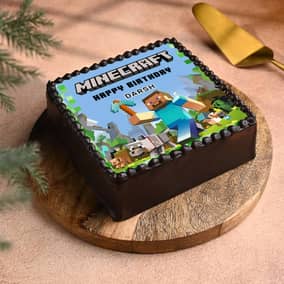Minecraft Birthday Cake