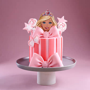 Princess in Pink Barbie Cake