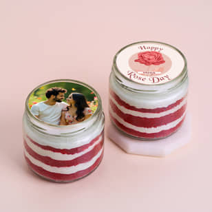 Rose Day Love With Red Velvet Jar