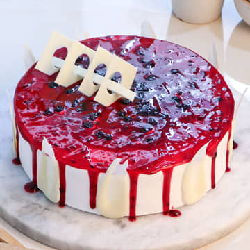 Blueberry Drip Cake