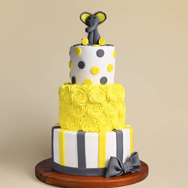 Adorable Elephant Tier Cake