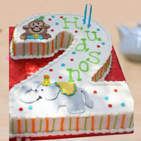 Joyful Number Two Cake