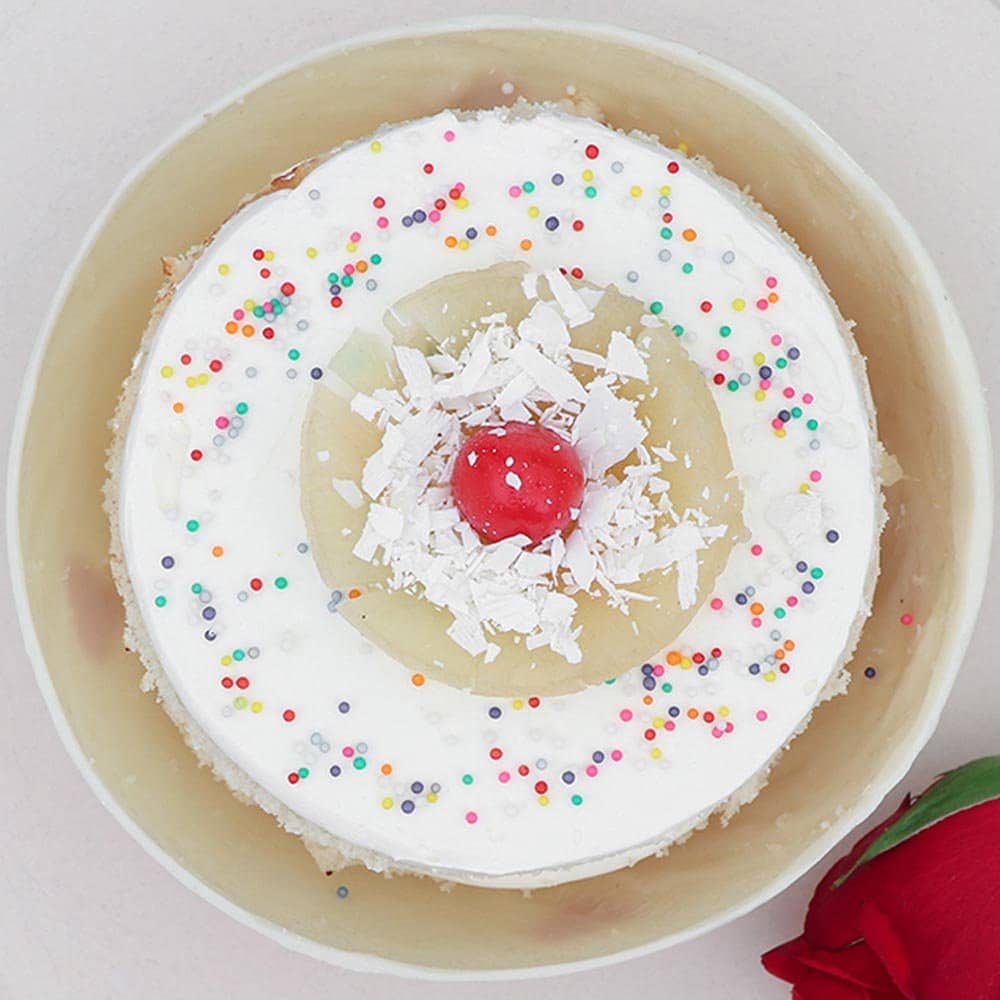 Open View of Pinata Pineapple Cake for Anniversary