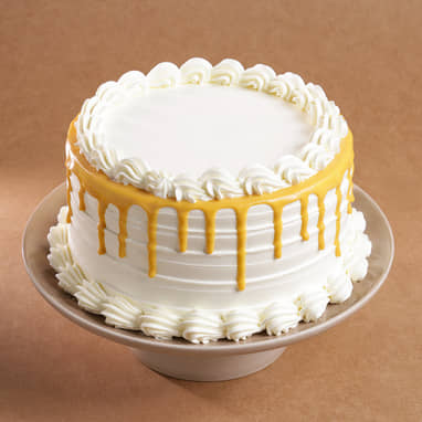 Yellow Glaze Vanilla Cake